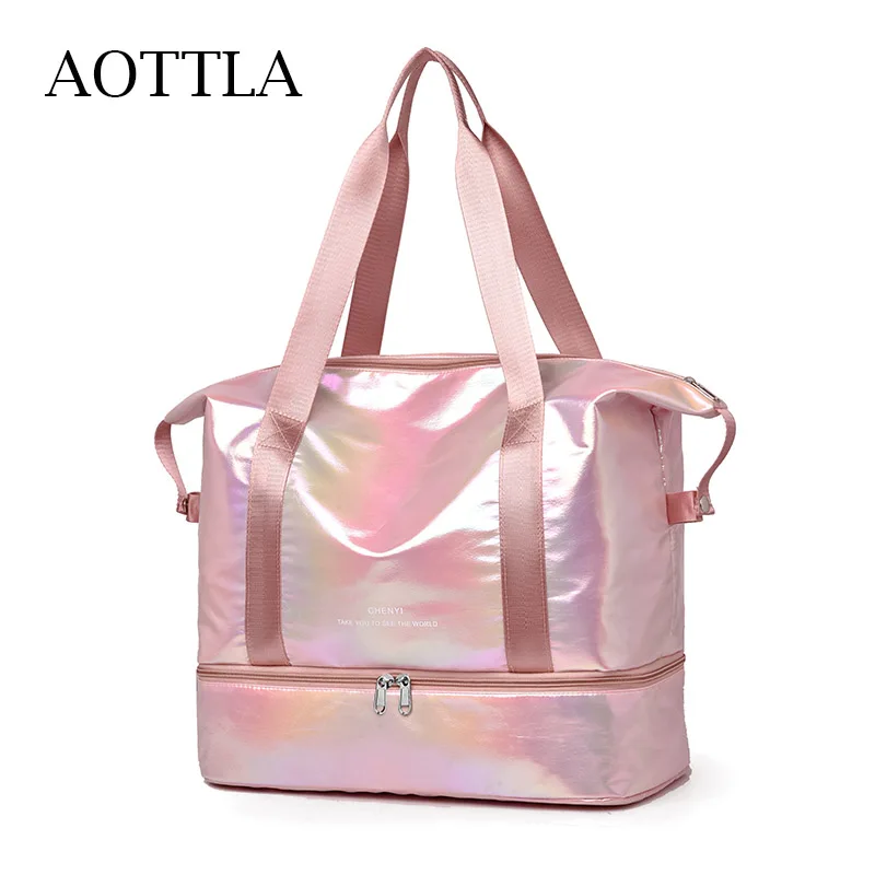 AOTTLA Luggage Travel Bag Large Capacity Women\'s Shoulder Bag High Quality Nylon Top Handle Bags Fashion Trend Casual Sports Bag