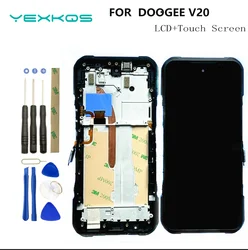 Original For DOOGEE V20 V20PRO V20S LCD Display With Frame+Touch Screen Digitizer Assembly 6.43 inch Replacement Glass + Repair