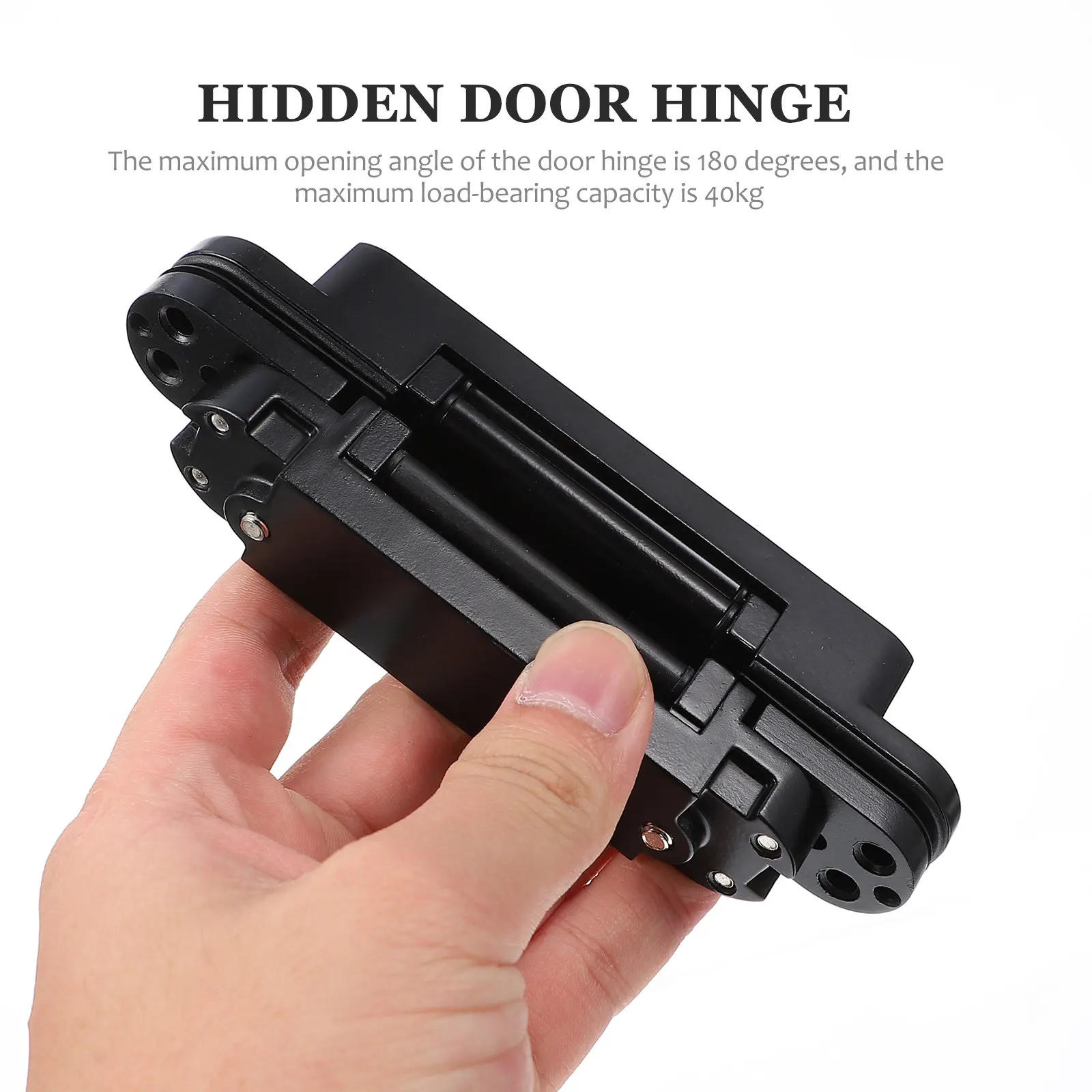 Adjustable Concealed Door Hinge Hidden Invisible 180 Degree Swing Heavy Duty 40Kg Load Capacity 3D Adjustable Up Down Left Right