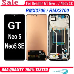 144HZ For Realme GT Neo 5 SE RMX3706 RMX3700 RMX3708 AMOLED Display Touch Screen Digitizer Assembly