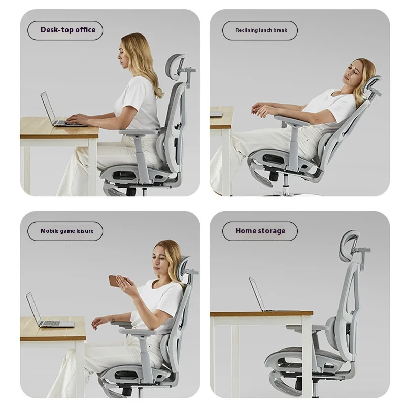 Computer Chair Ergonomic Office Desk Chair Lumbar Support Swivel Rolling Home Office Workspace Sedia Ergonomica Computer Chair