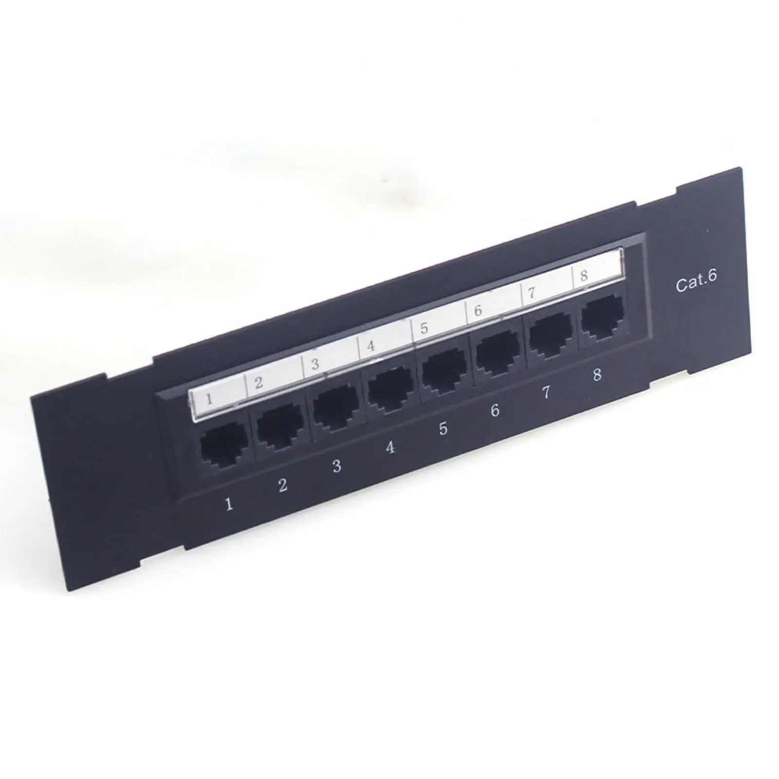 8 Port Shielded Patch Panel Wall Mount for Cat. 6 User Friendly Versatile Data Center Cable Management for Server Room Home