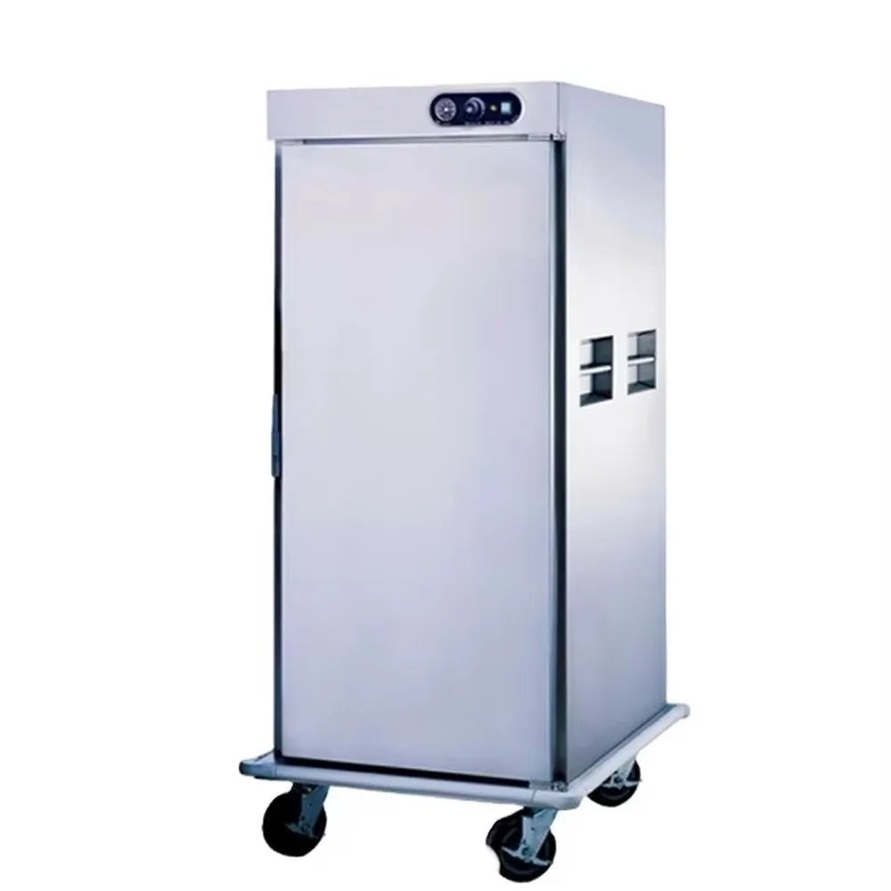 Commercial Warming Food Cart Kitchen Serving Trolley Heated Food Trolley for Restaurant Hotel Buffet