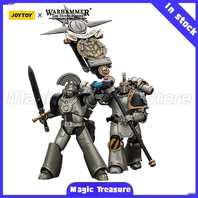 

【MT】JOYTOY 1/18 Action Warhammer 40K Iron Warriors Command Squad Choosen with Legion Standard MKVI Tactical Sergeant