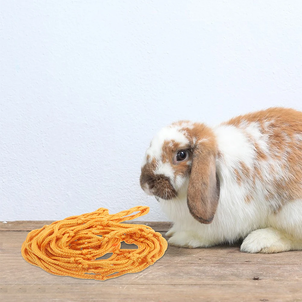 

2Pcs Hanging Livestock Mesh Feeder Durable Nylon Hay Net Slow Feed Bag Goats Sheep Efficient Feeding