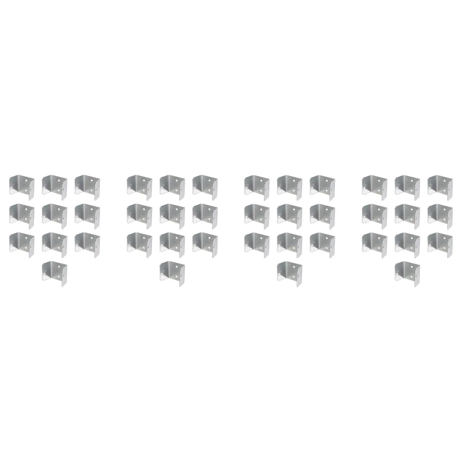 10Pcs Fence Brackets Hardware Clips for Metal Posts Deck Railing Balcony