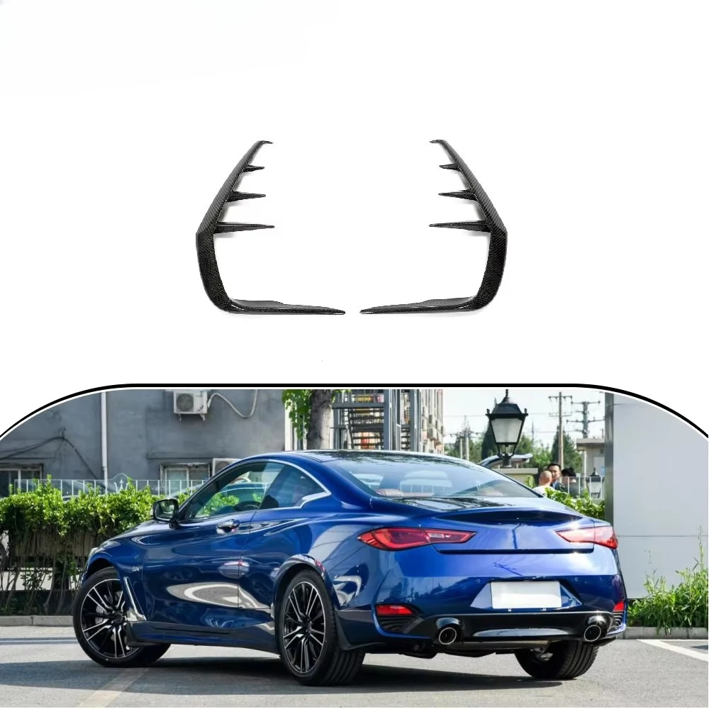 

Carbon Fiber Rear Bumper Canards forQ60 Coupe 2-Door 2016-2020custom