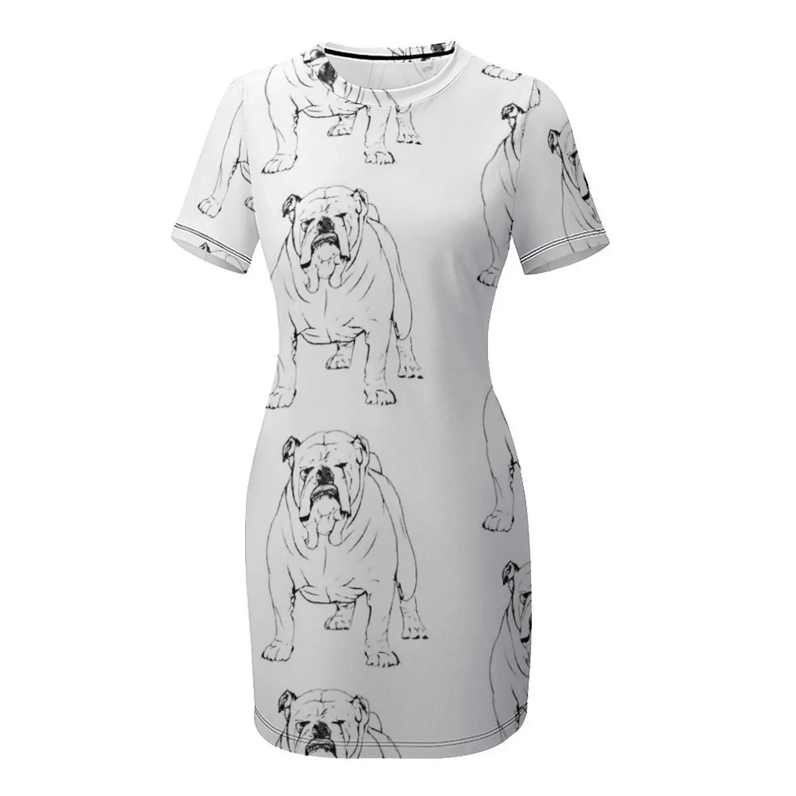 Junkyard Dawg Sketch Short Sleeved Dress clothing women summer 2024 Prom gown Long dress