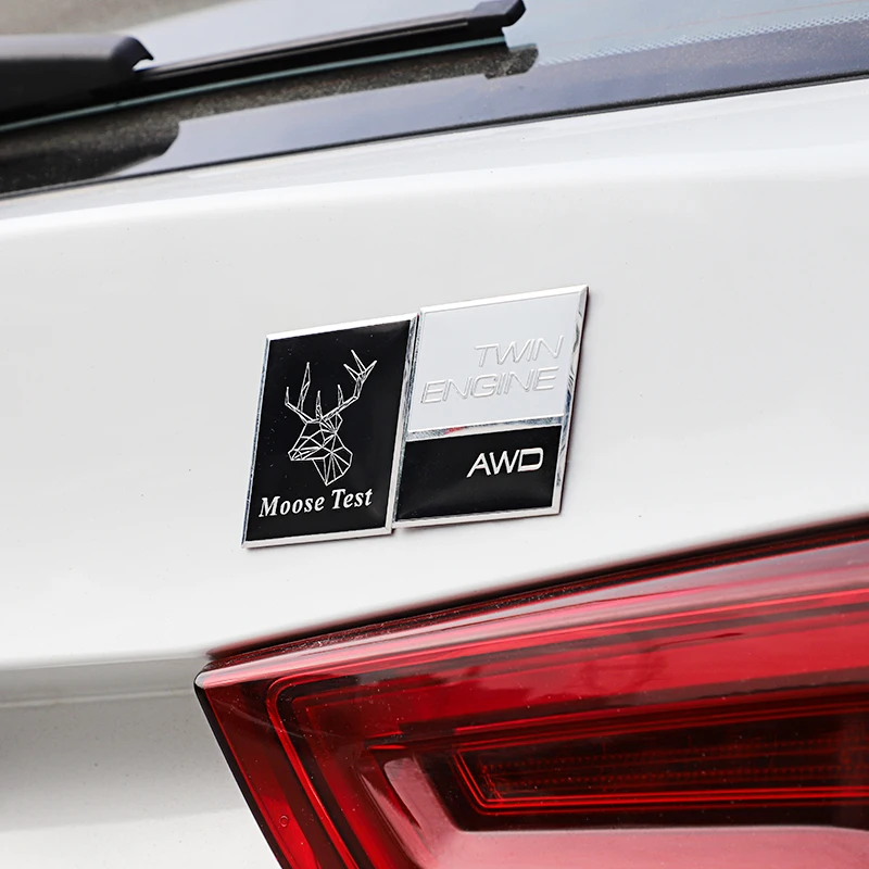 ثلاثية الأبعاد فولفو الألومنيوم شعار AWD شعار جسم السيارة الجذع ملصق لفولفو XC90 V90 V60 XC60 V40 EC40 EX40 S80 S60 S90 C40 XC40 V70 XC70