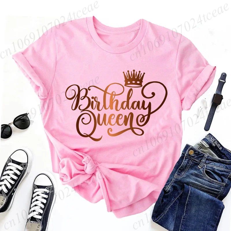 

Женская рубашка It's My Birthday, футболки для девочек на день рождения, женские топы для вечеринок Queen, футболки для девочек на день рождения, одежда,