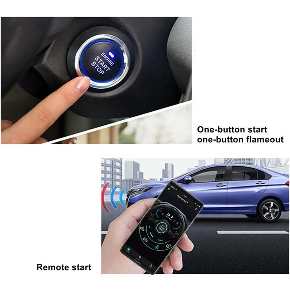 Zdalnie sterowany do telefonu komórkowego Start silnika autostartu z jednym przyciskiem Start System automatycznego rozrusznik silnika centralnego