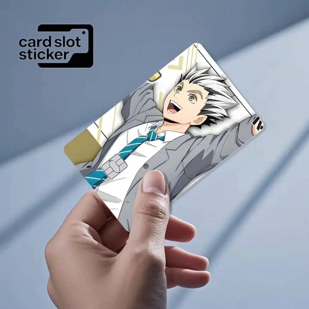 Anime K-Kotaro B-Bokuto  Credit Card HD Stickers Small Chip Waterproof Sticker Game Card Decal Gift