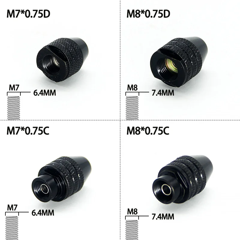 Imagem -02 - Universal Multi Quick Change Mini Drill Chuck Furadeira Elétrica Pequena Máquina de Gravura Acessórios Dremel m7 m8 075