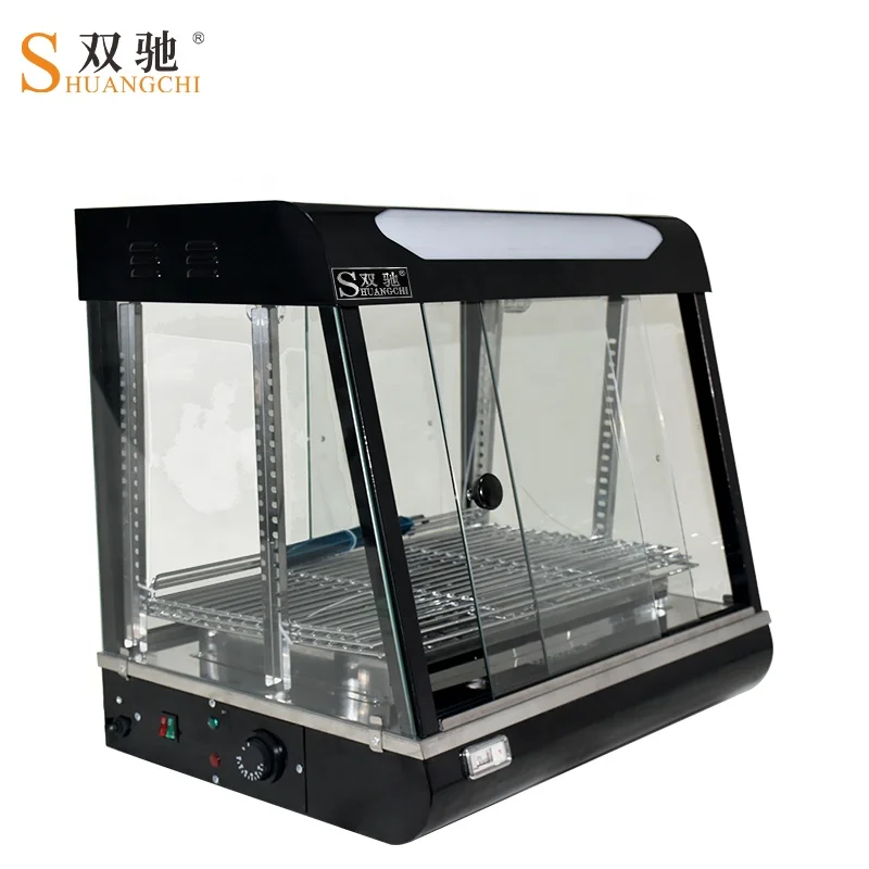 CE approved 3 Layer Electric Glass Food Warmer Display Showcase Heating Warming Cabinet Warming Showcase