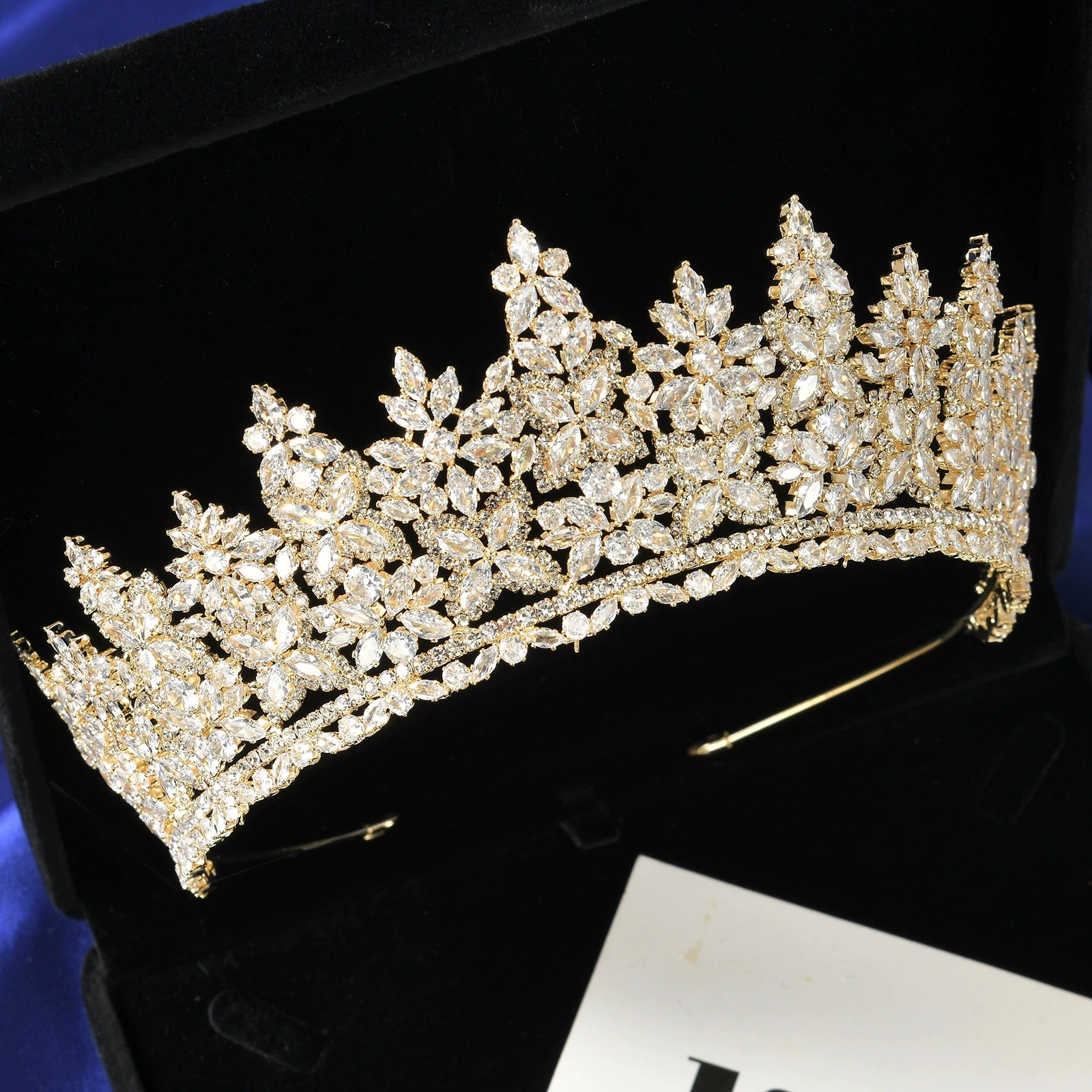 Ultra Sparkling Full Zircon Bridal Headpiece Crown Princess Wedding Hair Accessories Luxury Accessory for Wedding Dress
