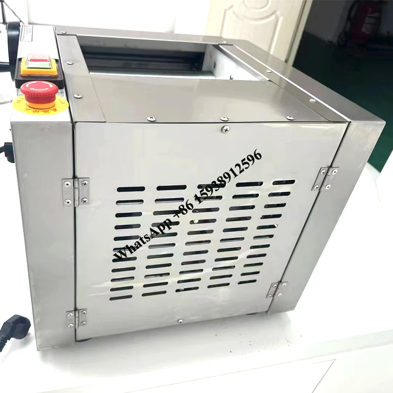 آلة صفائح العجين عالية السرعة سطح المكتب المعكرونة الصحافة الفولاذ المقاوم للصدأ طبل نخب الخبز على البخار الكعك الخبز العجن صانع #6