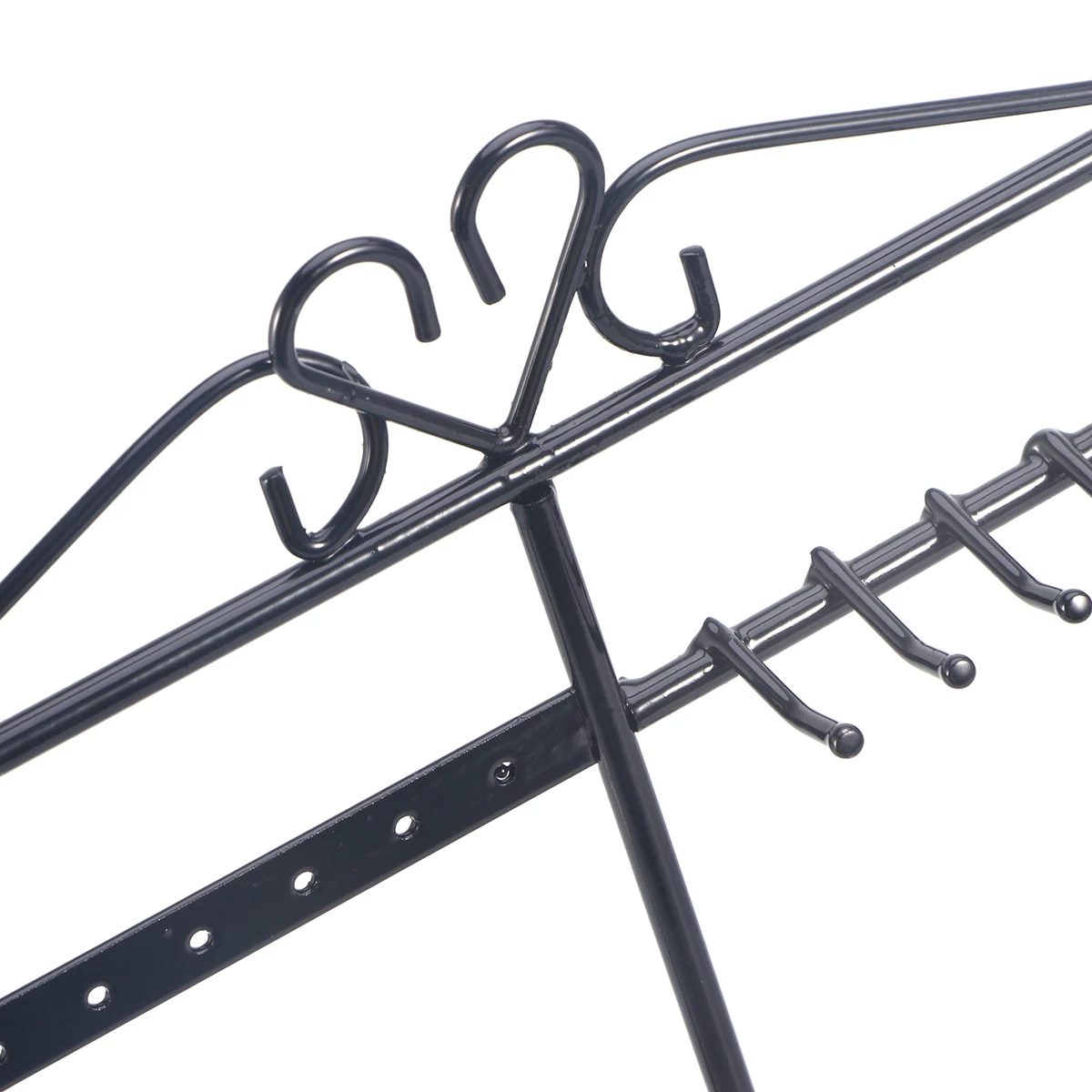 

Jewelry Display Stand Black Metal Jewelry Organizer Stand For Earrings Necklaces Bracelets Rings Holder Vintage Chic Desk