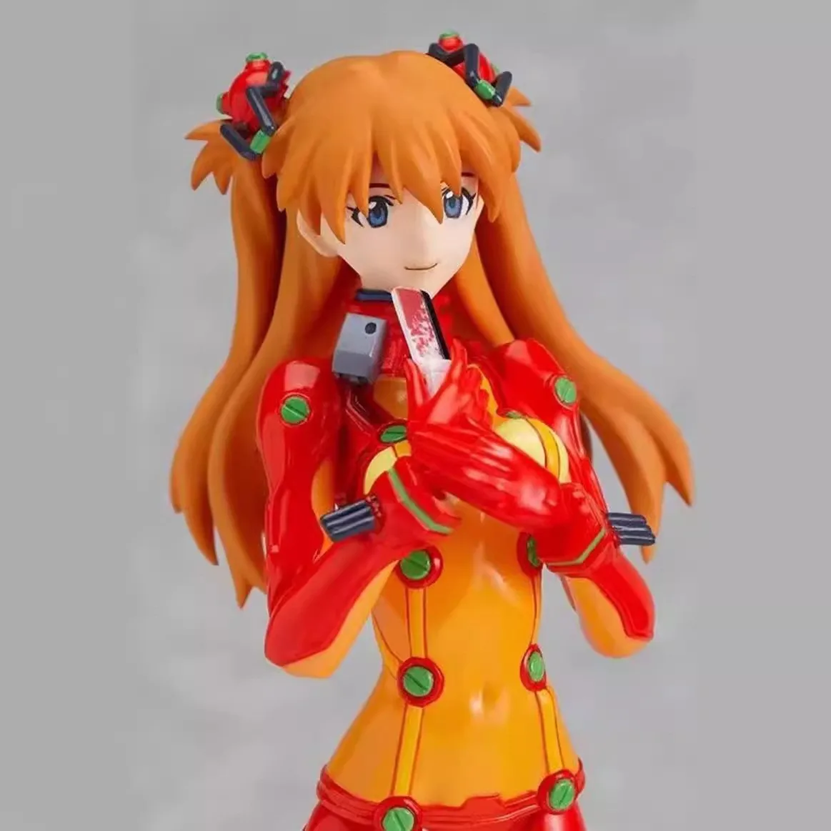 14cm Anime EVA Asuka Langley Soryu 084 joint mobility Action Figure PVC Model statue Toys doll Desk Decor Collectible Gifts