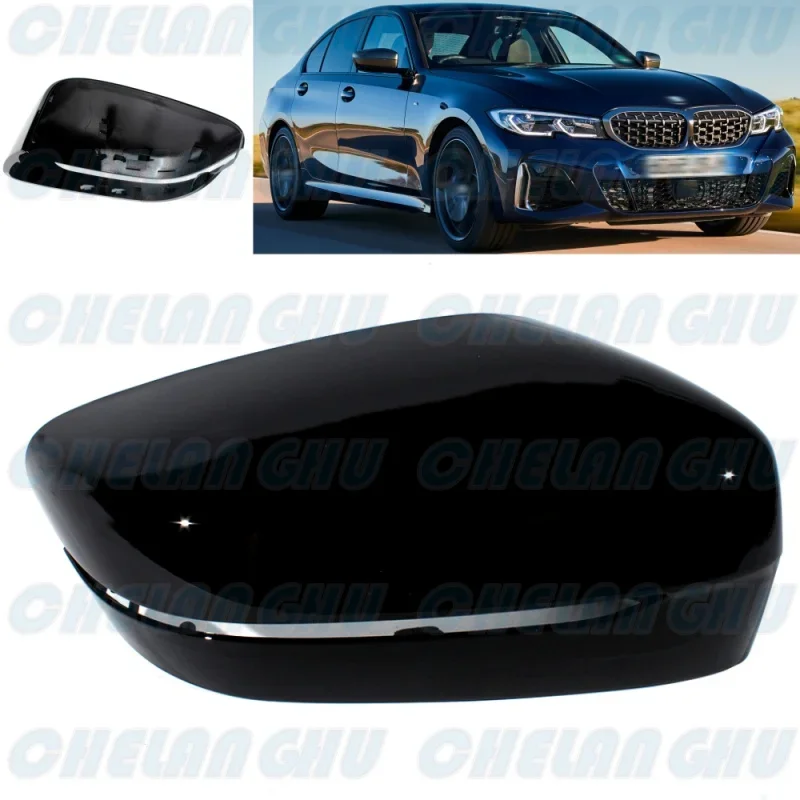 

For BMW G42 M240 M2 G87 G20 G21 M340 M3 G80 G26 M440 M4 G82 i4 M50 2023 2024 LHD Right Side Black Painted Mirror Cover Houseing