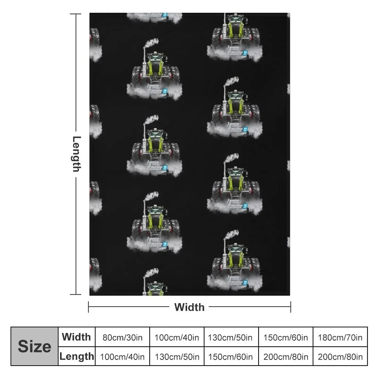Farming Simulator Coaster 22 Class Xerion Throw Blanket Beautifuls warm winter Weighted Thin Loose Blankets