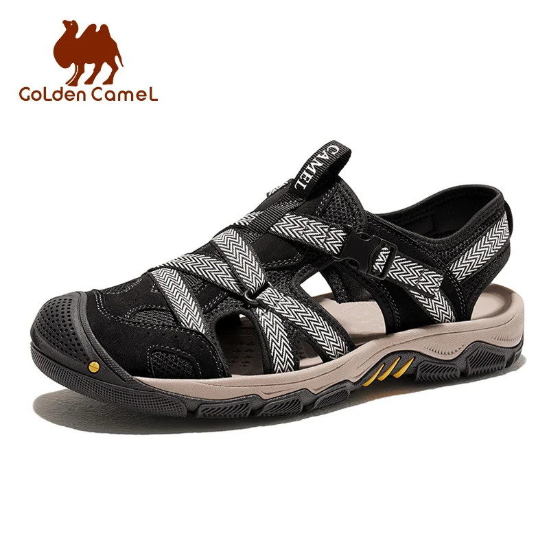 GOLDEN CAMEL Outdoor Shoes Men\'s Sandals Summer 2023 New Sports Beach Shoes for Men Wear-resistant Non-slip Man Sandal Slippers