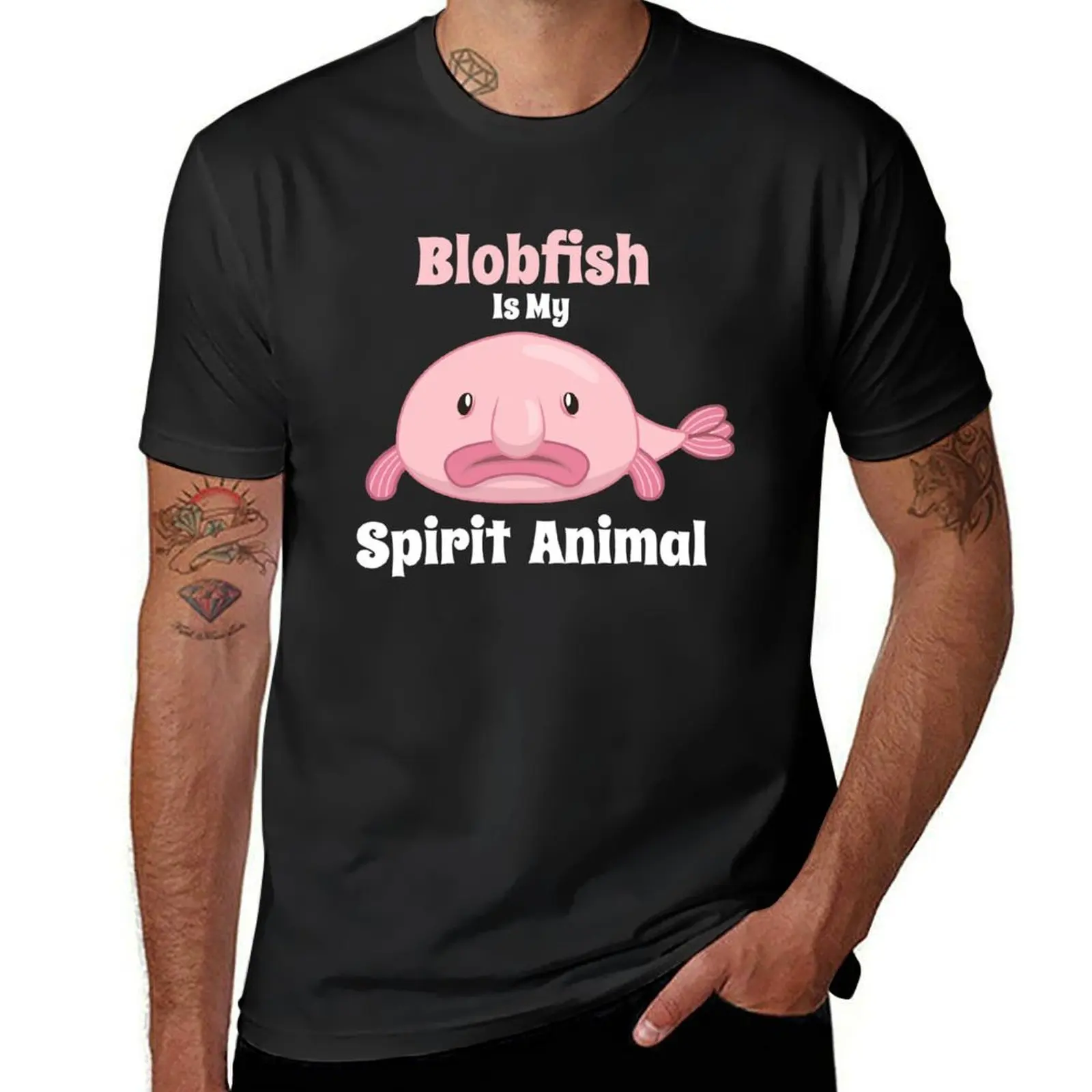 Blobfish Is My Spirit Animal T-Shirt tees vintage summer top plain t shirts men