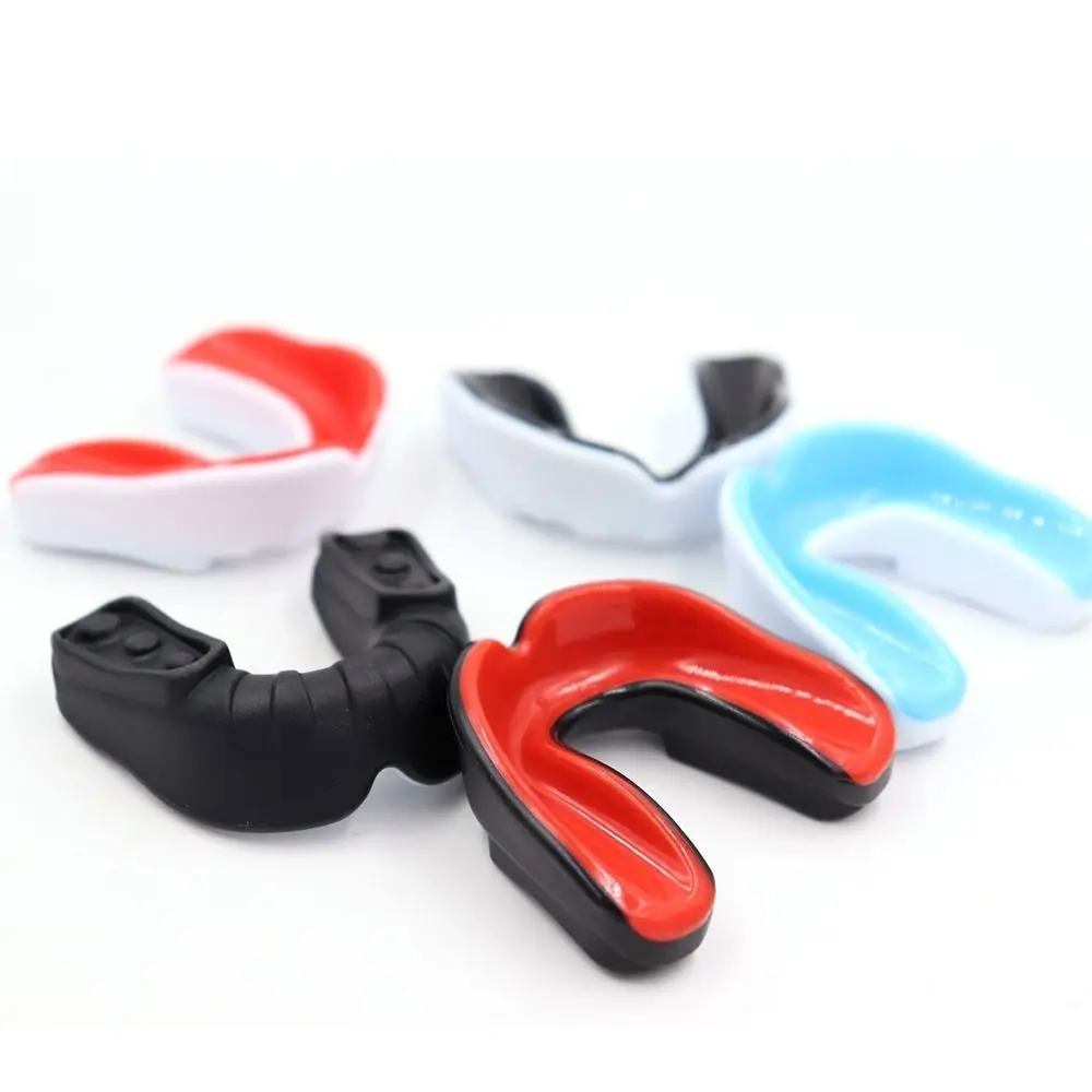 Tooth Brace Protection Children Youth Karate Sports Mouth Guard With Plastic Case Box Eva Teeth Protector Adults Mouthguard