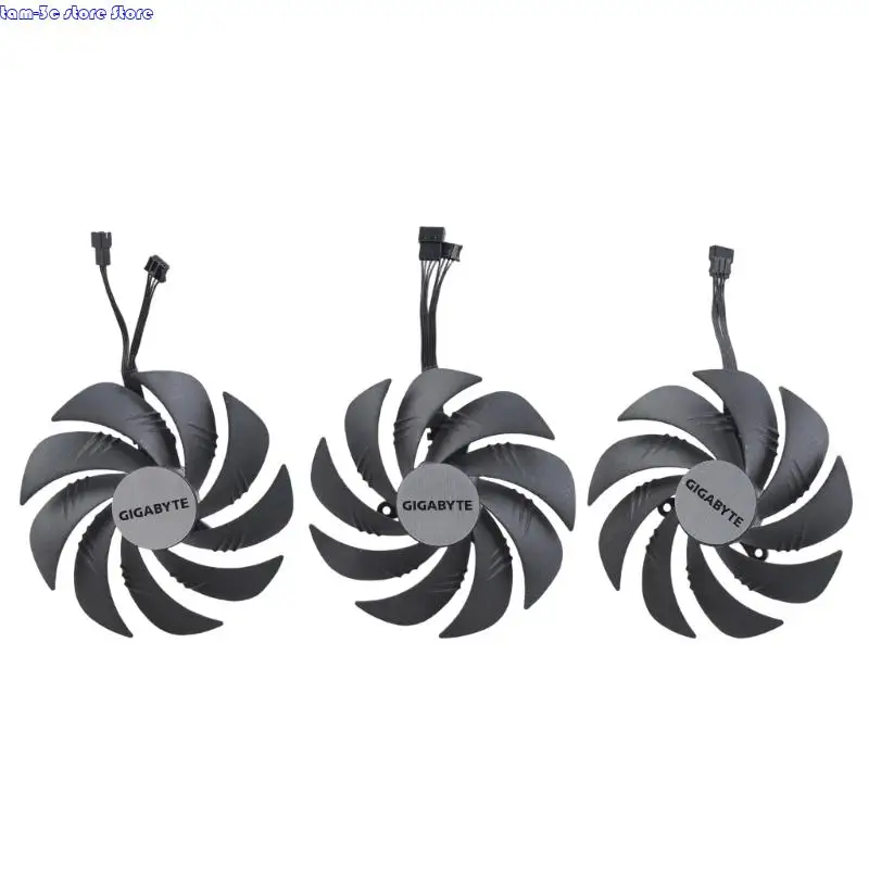 

D0UA 105mm 4Pin 12V GPU Coolers Fan T129215SU VGA Fan Graphics Card Cooling Fan for Rtx4090 OC GAMING