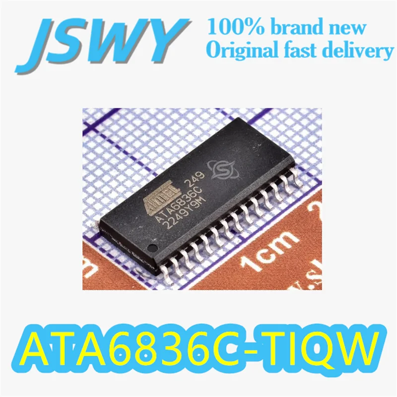

(2/30 pieces) ATA6836C-TIQW ATA6836C Original 28-SOIC Package Six Half-Bridge Drivers SPI Interface 650mA 1Ω Automotive Grade