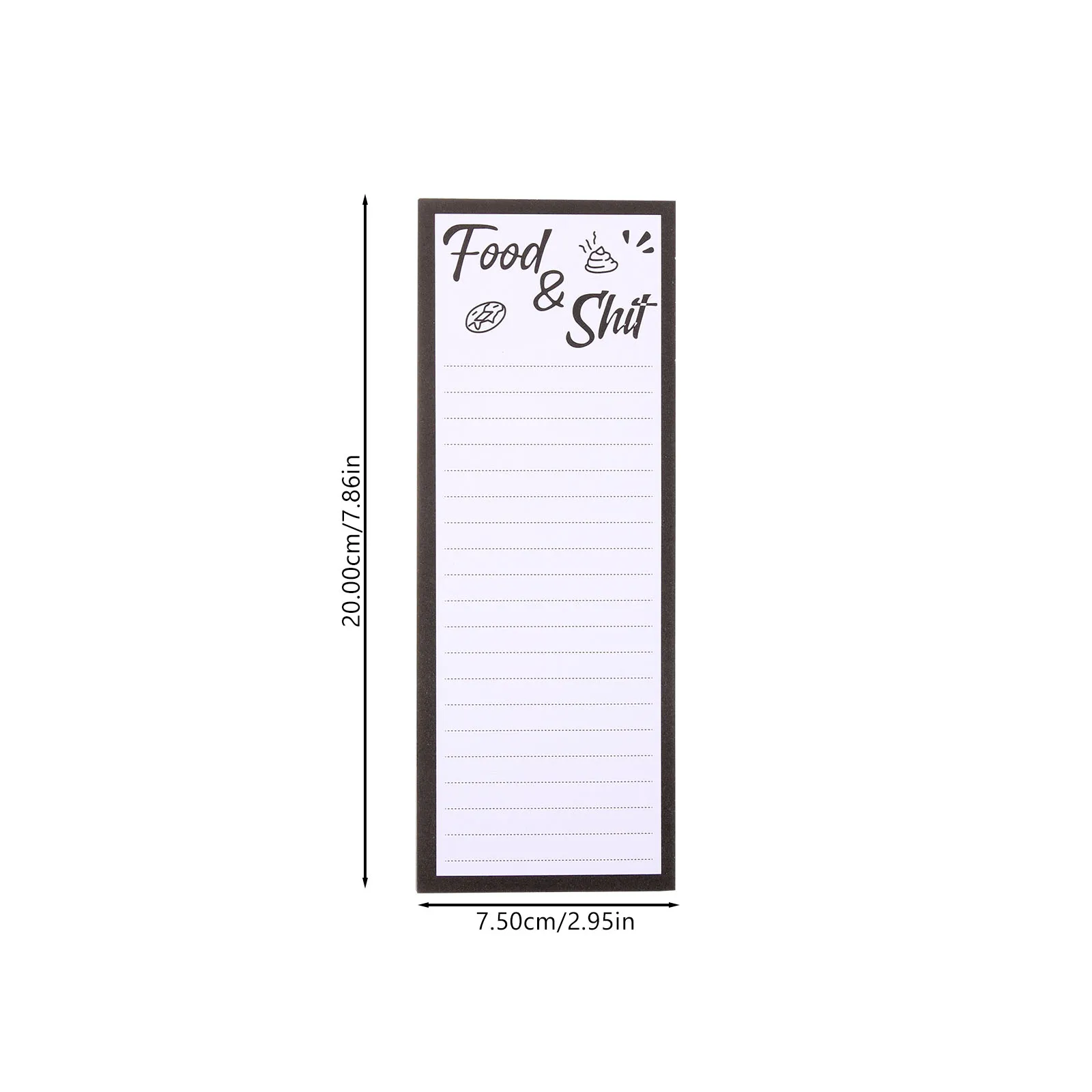 Note Pad magnética para geladeira, To Do List Notepad, Frigorífico Notepad, Lista de mercearia, 2pcs
