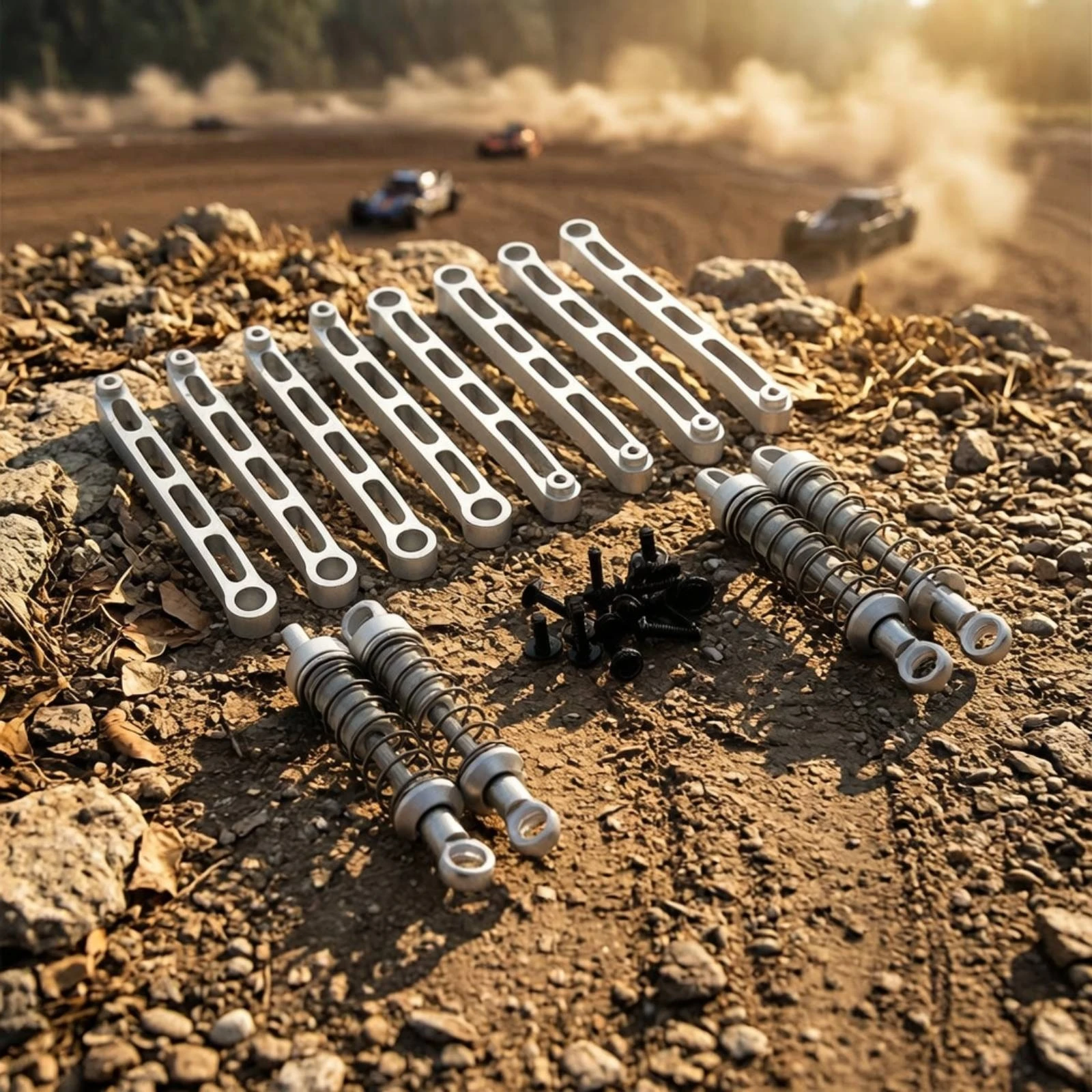 Tie Rods with Shock Absorbers Non-Destructive Tie Rod Kit Shock Absorber Set Exactfit Damper Kit Lightweight - view 5