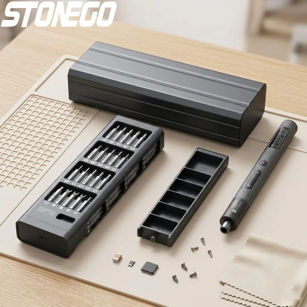 

Мини-набор электрических отверток, беспроводная USB-перезаряжаемая дрель с LED-подсветкой для ремонта телефонов и часов