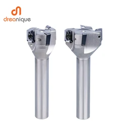 1PC 25mm 32mm Integrated Right Angle Aluminium Face Finishing and Polishing Milling Cutter 12mm Shank Installed Insert APKT1135