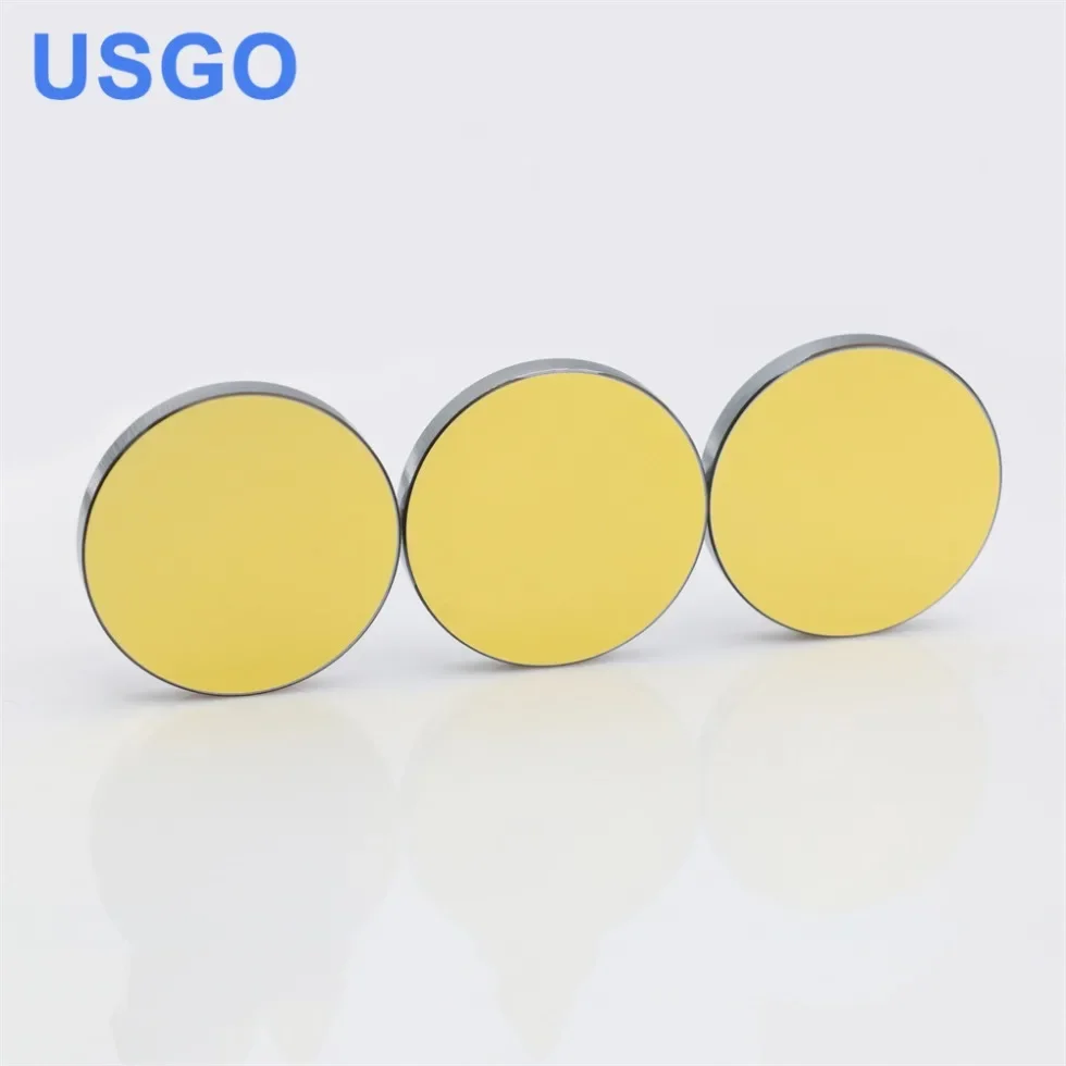 USGO Co2 Laser Reflector Mo Mirror Dia. 15 19.05 20 25 30 38.1mm thickness 3mm for CO2 Laser Machine