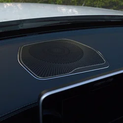 Car styling Audio Speaker Dashboard Loudspeaker decoration Cover Sticker Protective Trim For Mercedes Benz W205 C Class GLC X253