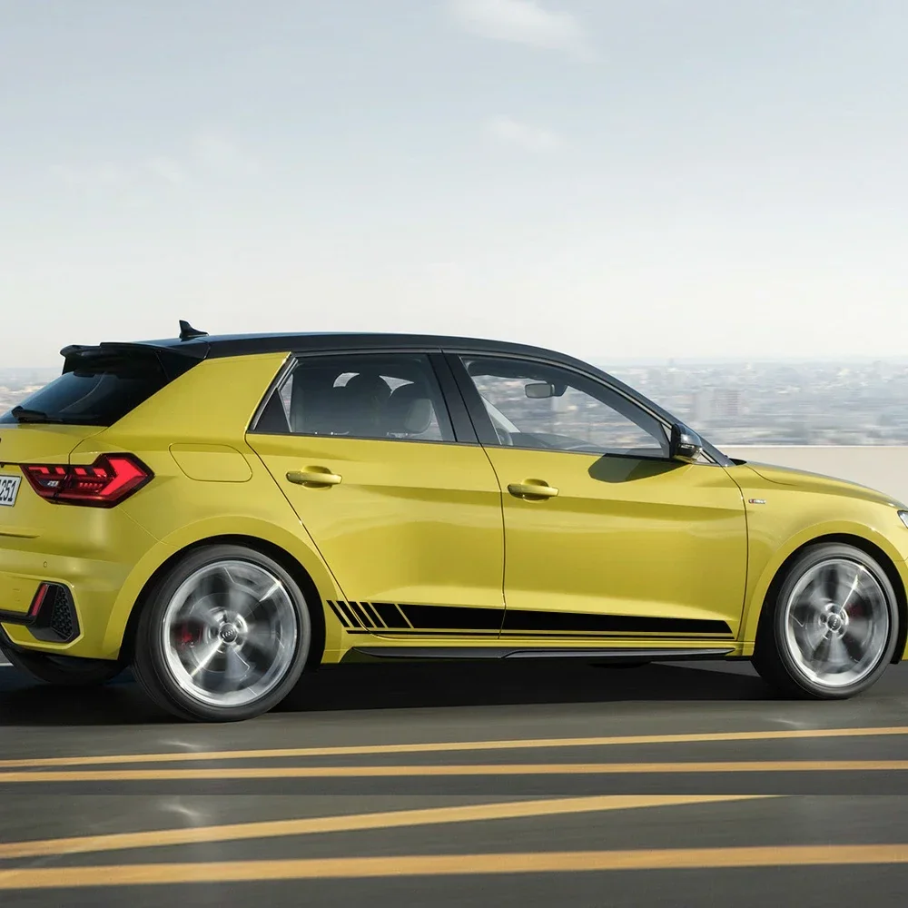 

Автомобильные обе стороны двери, спортивные полосы, наклейки, виниловая пленка «сделай сам», украшение «сделай сам», устойчивые к царапинам защитные наклейки, аксессуары для тюнинга