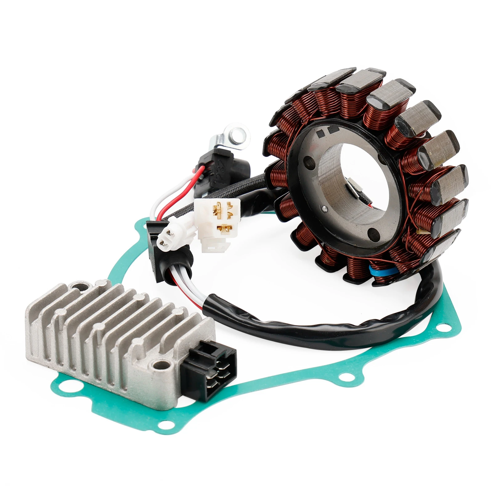 Artudatech Magneto Stator + Voltage Rectifier + Gasket For Yamaha WR125 R WR 125X 2009-2014