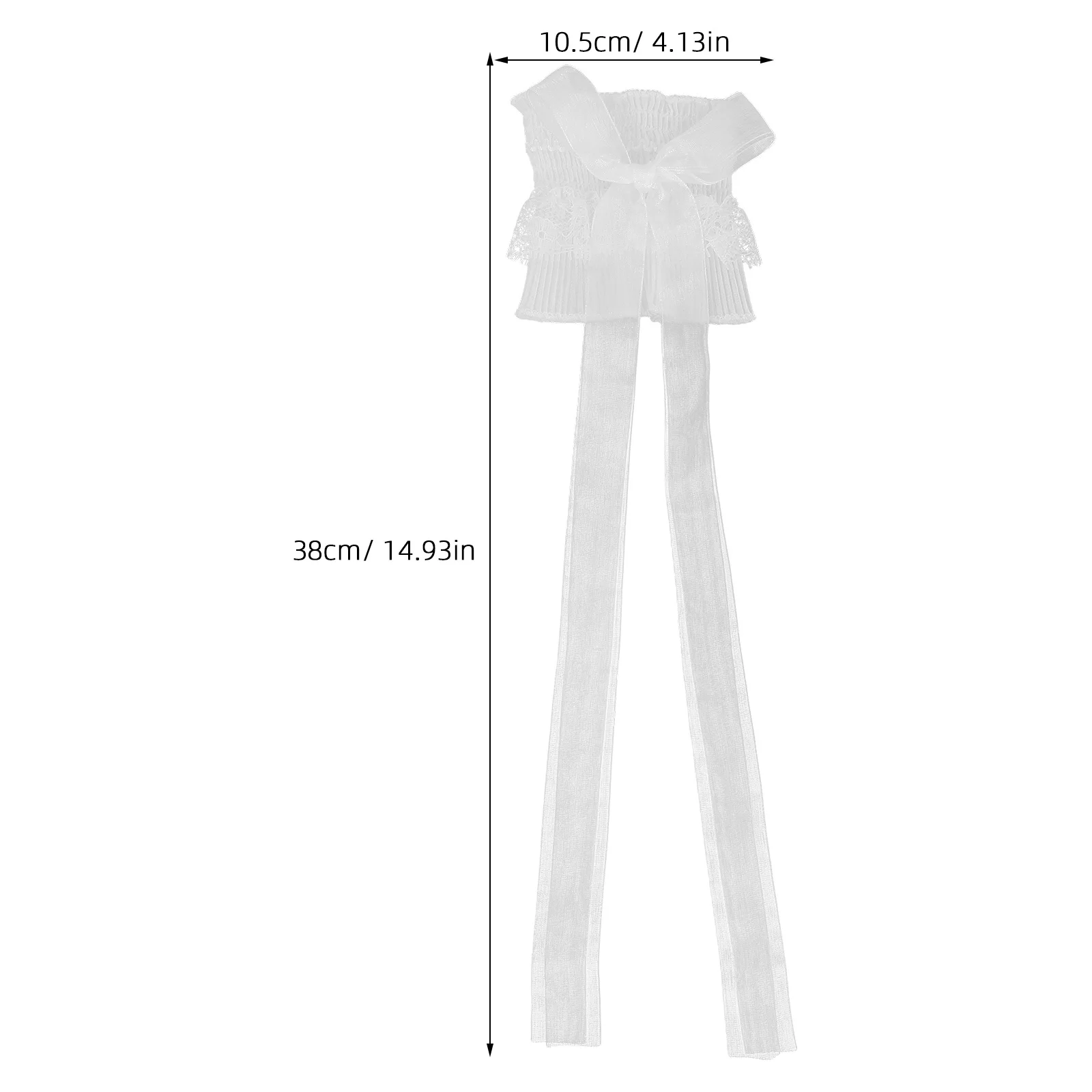 1 زوج من الدانتيل كشكش أصفاد للذراع القوس الشريط العلوي الذراع كم المرأة الرسمية الزخرفية أوبرا الزفاف تأثيري أداء الحفلات اليد
