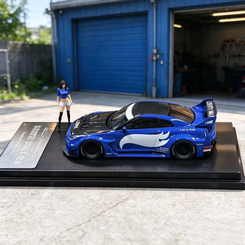 MC 1:64 Nissan GTR R35 wide body LB GT carbon cover alloy car model ,A gift for a boy Popular styles, creative gift for boys.