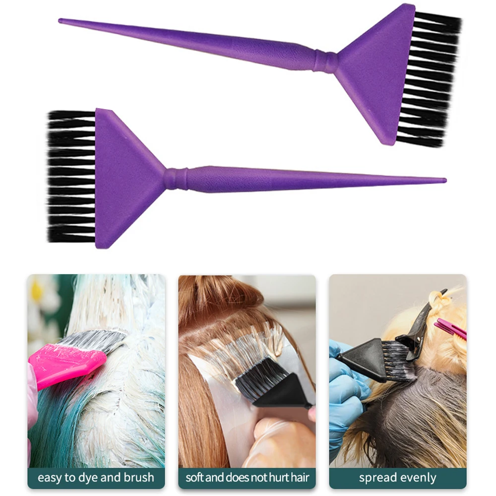 Profissional escovas de coloração de cabelo pentes salão de beleza ferramentas de tintura de cabelo escova de tintura de cabelo aplicador de coloração de cabelo barbeiro acessórios de estilo