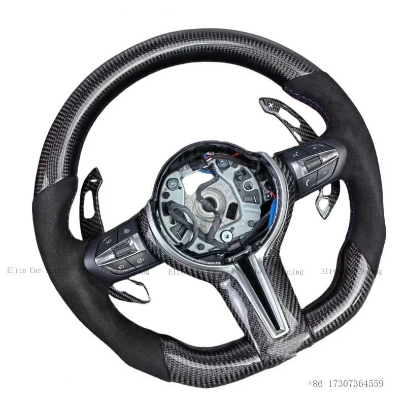

For BMW F30 F32 Upgrade LED Racing Carbon Fiber Steering Wheel in Stock