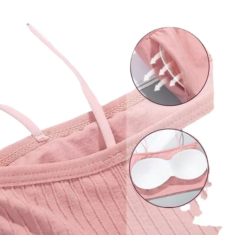 Летние бюстгальтеры-трубы для женщин, сексуальное бесшовное нижнее белье, укороченные топы, сексуальное женское белье, шелковистый бюстгальтер-бандо, съемные подушечки, нижнее белье