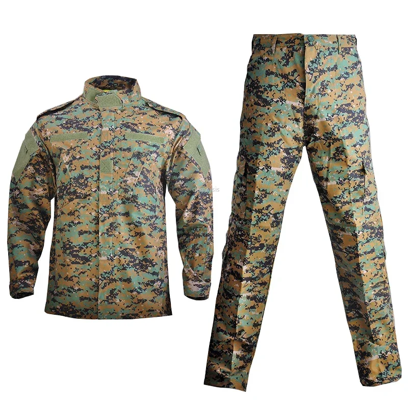 Conjunto táctico woodland militar camisa y pantalón de combate - imagen 4