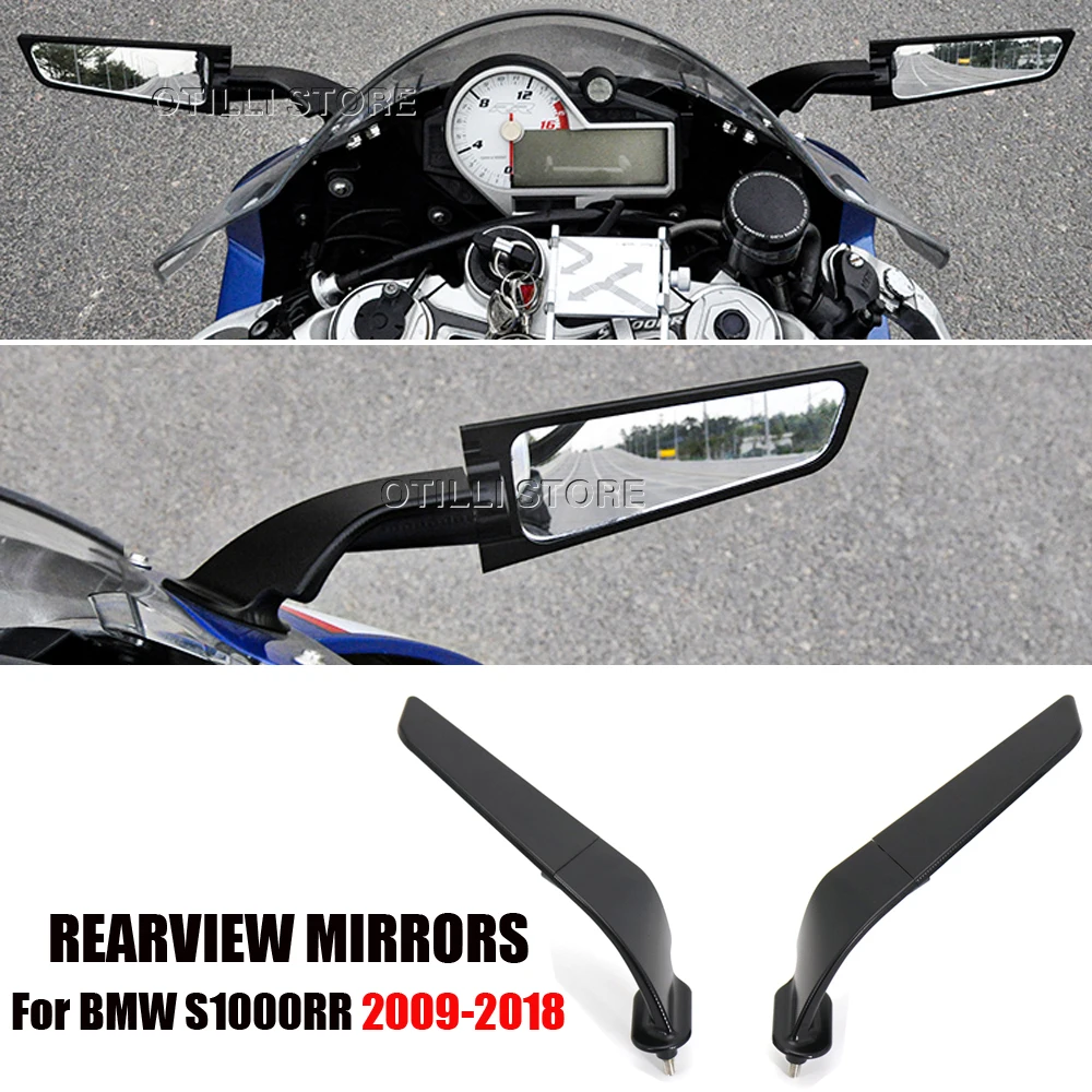 

Зеркала заднего вида для Мотоцикла BMW S1000RR S 1000 RR S1000 RR, Регулируемые вращающиеся боковые зеркала для ветра s1000rr 2009 - 2018