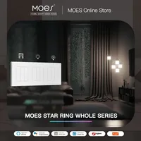 MOES Star Ring Series ZigBee Smart Light Switch Dimmer Switch and Curtain Switch Smart Life APP Work with Alexa Google Home