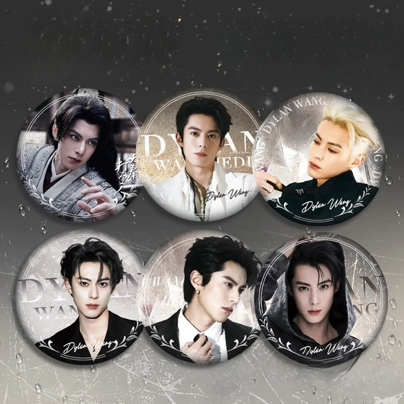 Handsome Popular Male Star Double Flash Badge Personalized Creative Metal Badge on Backpack Clothing  Accessories Fans Gift