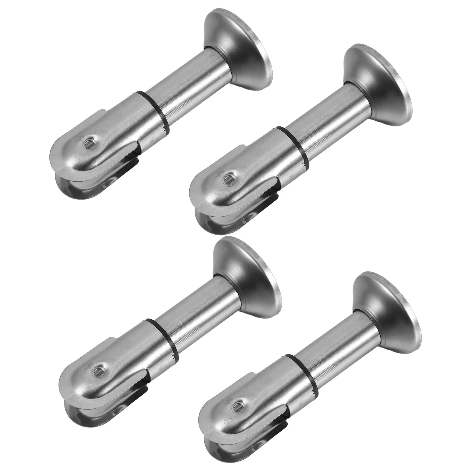 4Pcs Bathroom Partition Bracket Support Legs Stainless Steel Partition Hardware Public Restroom Stall Divider Feet Replacement