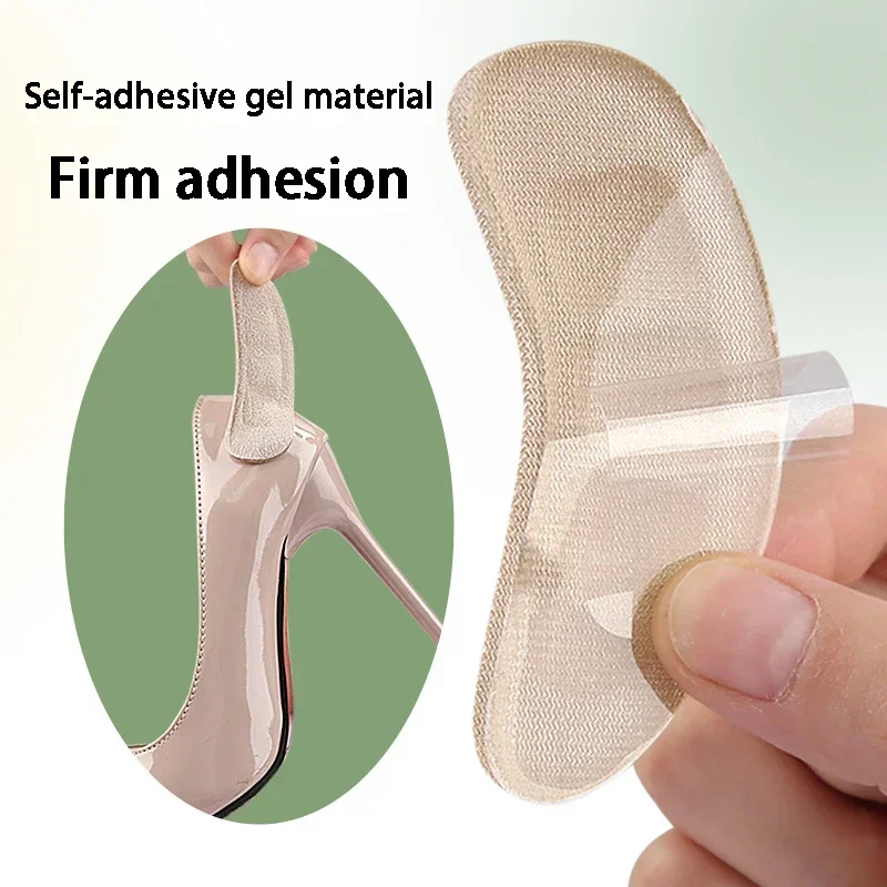 Heel Grips Liner Inserts Self Adhesive Heel Cushion Pads for Too Big Shoes Anti Slip Anti Blister Shoe Heel Protector High Heels