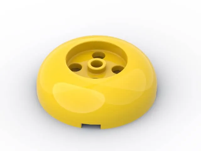 MOC 79850 Domestic small particle round brick 4x4 with 2x2 round plate groove meters, curved dome brick
