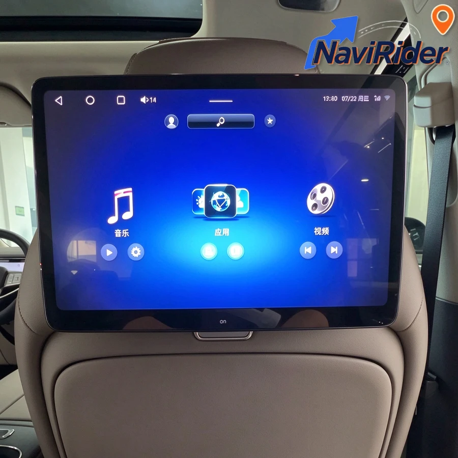 14inch Car Rear Seat Entertainment Screen Headrest For Toyota Sienna Granvia 2027 Carplay Android Auto 4G WiFi Multimedia Player